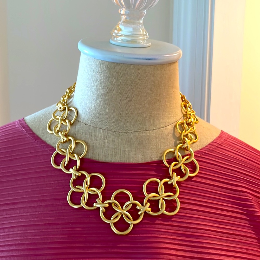 Stella & Dot Golden Toned Statement Necklace
